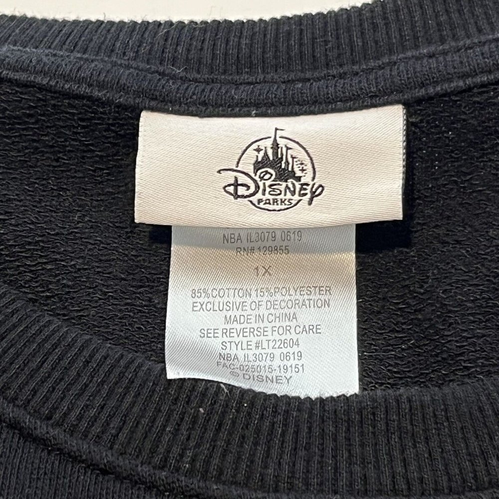 Disney Parks Disneyland Reversible Sequin Mickey Mouse Black Sweatshirt Size 1X - Picture 9 of 16